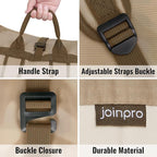 Laundry Bag Backpack, 125L Extra Large Travel with Shoulder Straps, Adjustable & Extendable Design, Laundry Hamper Bag with 3 Pockets for Laundromat, College, Travel, Camping (Brown)