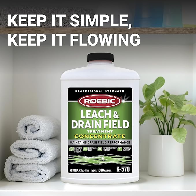 Roebic K-570-Q 32-Ounce Leach And Drain Field Opener Concentrate - Environmentally Friendly and Biodegradable Solution