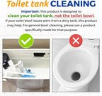 Bastion Toilet Tank Cleaner - 6-Uses. (*Not For Toilet Bowl*) Removes Rust, Mineral Deposits, Hard Water Stains, & Calcium Build Up. Contains 6 X 8oz Single Use Packets