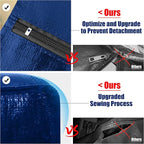 Cosy Family 12 Pack Heavy Duty Moving Bags with Backpack Straps - Strong Handles & Zippers, Storage Totes For Space Saving, Fold Flat, Alternative to Moving Box (X-Large-Set of 12, Blue)