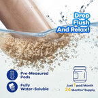 Dr.Raifya's Septic Tank Treatment Pods - 24 Pcs for 2-Year Supply | Beneficial Bacteria & Enzymes Formula Ultra Concentrated for Clog Prevention & Odor Elimination | Suitable for All Septic Systems
