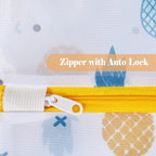 Mesh Laundry Bag, Durable Laundry Bags with Premium Zipper, 5-Piece Washing Machine Wash Bags for Delicates Blouse, Hosiery, Baby Clothes, Travel Organization Bag (Pineapple)