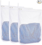 3 pcs Durable Honeycomb Mesh Laundry Bags for Delicates 12" x 15" (3 Medium)