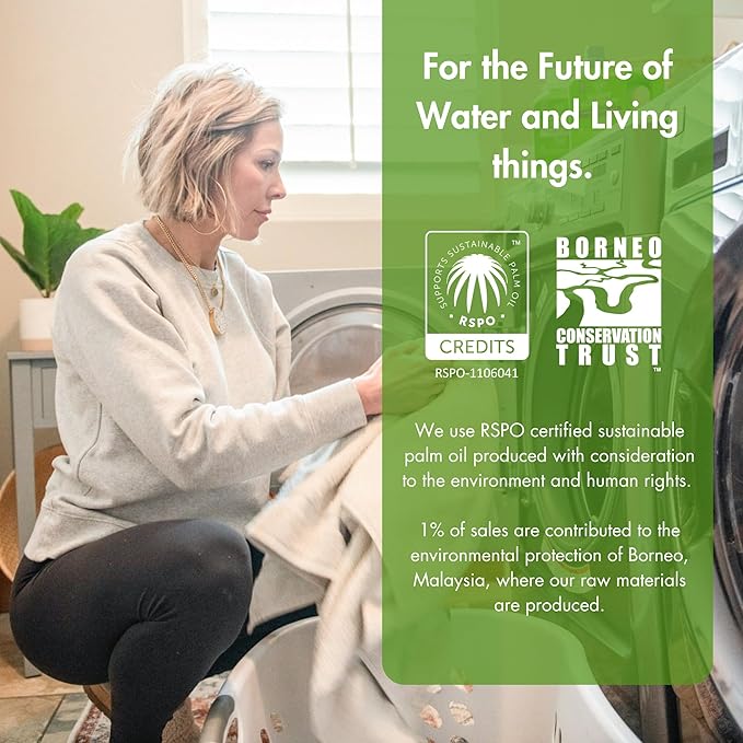 Fabric Softener, White Tea & Fig Scent, Natural Biodegradable Liquid Fabric Softener, Plant Based, Softens Clothes & Reduces Static, Gentle on Skin, HE Compatible, 64 Fl Oz, 1 Pack