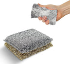 Perfect Scour 2 Pack Scrub Sponges for Kitchen - Multipurpose Non-Scratch Sponge with Heavy Duty Scouring Power - Soft and Fast Cleaning Scrubber for Cleaning Dishes, Pans, Pots and Hard Stains