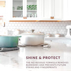 HOPE'S Countertop Restoration Polish, Streak-Free Kitchen Counter Cleaner, No Buildup on Countertops, Quartz, Marble, Corian, Composite, and Granite Polish, 8 Fl Oz, Pack of 12