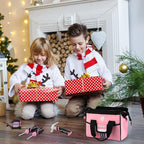 WORKPRO 9-Piece Kids Real Hand Tool Set, Pink Junior Tool Kit with Storage Bag for Boys, Girls, Children DIY Building and Woodworking, Age 8+