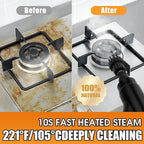 Handheld Steam Cleaner 1200ML Large Capacity Steamer for Cleaning, 6-Level Handle Remote Control Steamer, High Pressure Steam Cleaner for Home, Kitchen, Car, Windows - 12 Attachments Cleaning Tools