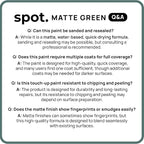 spot. Touch-Up Paint | Matte Finish for Cabinets, Walls, Doors & Furniture | Multi-Tone Green Repair Kit | Quick-Dry, Self-Priming, Low-Odor, Eco-Friendly | No-Sanding or Primer Needed | 3 Pack