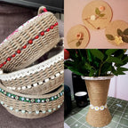 Jute Rope, 55 Feet 8mm Heavy Duty Twine - Perfect for Cat Scratching Posts, Crafts, Bundling, Gardening Decor and Hanging (8mm*55ft)