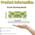 4 Pack Scrub Brush for Cleaning Scrubbing Brush with Stiff Bristle Multi-Purpose Heavy Duty Scrub Brushes,Deep Cleaning Brushes for Bathroom, Floor, Shower, Carpet, Bathtub, Sink Outdoor, Multi-Color