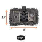 SWOPT 12” Microfiber Dust Mop Head w/Refill — Cleaning Head Interchangeable w/All SWOPT Cleaning Products for Efficient Cleaning & Storage — Mop Provides Lint-Free Cleaning for Wood, Laminate, Tile