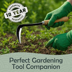 Muldale Japanese Weeding Sickle – Curved Razor Hand Hoe Garden Tool with Ergonomic Wooden Handle for Easy Manual Weeding & Gardening