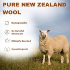 Woolly’s Wool Dryer Balls (Pack of 6) | 100% Pure New Zealand Wool | Reduces Drying Time up to 40% | Chemical-Free Fabric Softener (6)