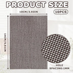 Toilet Cleaning Screens - 10 Pcs Flexible Scrubbing Screen Cleaning Mesh for Household, 5.5 x 4 Inch Hard Water Stain Remover Pads, Scrubbing Screens Scouring Pads for Carbon, Rust & Scale