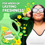 Gain Liquid Fabric Softener,Original Scent,140 FL OZ,190 Loads,Liquid Fabric Softener For Soft,Fresh Laundry,(Pack of 2)