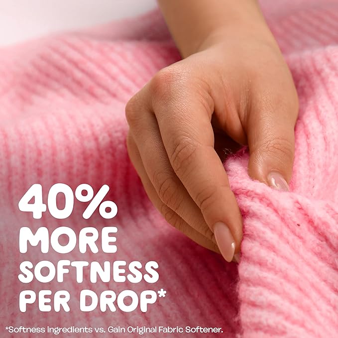 Gain Liquid Fabric Softener, Fabric Conditioner, Softening Laundry Conditioner, Happy, 127 fl oz, 188 Loads