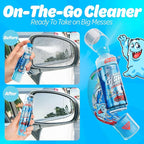 Travel Spray Bottle With Microfiber Cap - Glass Cleaner (2 Pack)