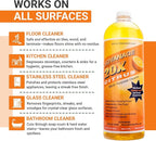 Advanage 20X Household Cleaner Concentrate Refill, 32 oz | Citrus All Purpose Cleaner | Multi Surface Dilute for Floors, Carpets, Glass, Counters, Appliances, and General Home Cleaning, USA Made