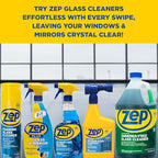 Zep Streak-Free Glass Cleaner - 32 Oz (Case of 4) ZU112032- Professional Grade Formula that Cleans Dirt, Fingerprints, Grime, Smoke Haze, and Toothpaste on Windows, Mirrors, and Other Glass Surfaces