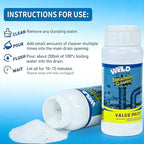2pc Wild Tornado Sink and Drain Cleaner Powder - Powerful Pipe Dredge for Kitchen & Toilet, Drain Clog Remover, Pipeline Dredging Agent (2)
