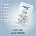 Hand Sanitizing Travel Wipes – 30ct Individually Wrapped | Fragrance-Free, Moisturizing, 70% Isopropyl Alcohol Wipes | Travel, Home, Office, Daily Use | Made in USA