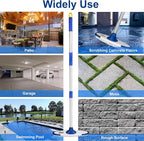 ITTAHO Floor Scrub Brush with Long Handle - 53" Deck & Grout Cleaner Brush Set for Tile, Marble, Stone, Bathroom, Patio, Garage, Deck & Floor Cleaning