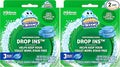Scrubbing Bubbles Continuous Clean Toilet Drop-Ins, Automatic Blue Toilet Bowl Cleaner, Septic-Safe Tank Tablets Remove Hard Water Minerals & Limescale, Stain & Smell Protection, 3 Count (Pack of 2)
