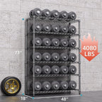 4080 lbs Steel Storage Shelving 6-Tier Utility Shelving Unit Steel Organizer Wire Rack for Home,Kitchen,Office,Garage, 17.7" D x 47.2" W x 72.3" H
