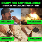 Rhino USA Survival Shovel w/Pick - Heavy Duty Carbon Steel Military Style Entrenching Tool for Off Road, Camping, Gardening, Beach, Digging Dirt, Sand, Mud & Snow. (Survival Shovel)