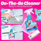 Spray Bottle With Microfiber Cap - All Purpose Cleaner 16oz - Lavender (2 Pack)