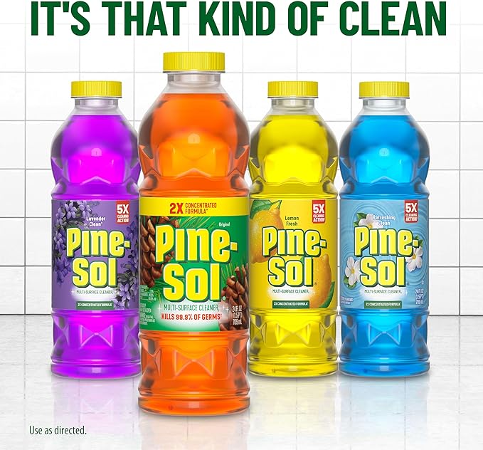 Pine-Sol Multi-Surface Cleaner, Lemon Fresh, 24 Fluid Ounces (Package May Vary)