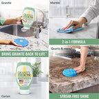 Granite CPR Cleaner & Polish Can Be Used Daily On Granite, Marble, Quartz & Corian. Leaves A Gorgeous Streak-Free Shine & Silky Smooth Finish. Cleans & Polishes All Stone Countertops In One Easy Step.