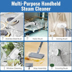 FEPPO Steam Mop with Detachable Handheld Steam Cleaner for Home and Floor Cleaning, 10-in-1 Multi-purpose Attachments & 2 Pads, Powerful Steamer for Floors, Hardwood, Tiles,Grout,Windows,Kitchen,Bath