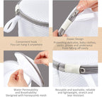 12 Pieces Honeycomb Mesh Laundry Bags for Delicates Underwear Bra Laundry Bags for Washing Machine Sock Laundry Mesh Bags for Delicates Garment Lingerie Wash Bag Net, 6 x 7 Inch (Gray)