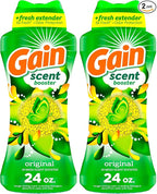 Gain In-Wash Laundry Scent Booster Beads,Original Scent,24.0 OZ,Fresh Extender + Odor Protection,(Pack of 2)