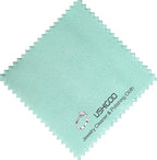 30PCS Jewelry Polishing Cloths for Sterling Silver, Gold & Platinum – Travel Jewelry Cleaner & Tarnish Remover Cleaning Care Wipe Cloth– Aqua Blue 3"x3" + 2 Large 5.8"x5.8" Cloths