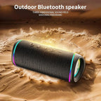 Bluetooth Speaker - HD Sound, IPX5 Waterproof, Up to 20H Playtime, TWS Pairing, BT 5.3, Portable Wireless Speaker for Home, Party, Beach & Outdoor, Black