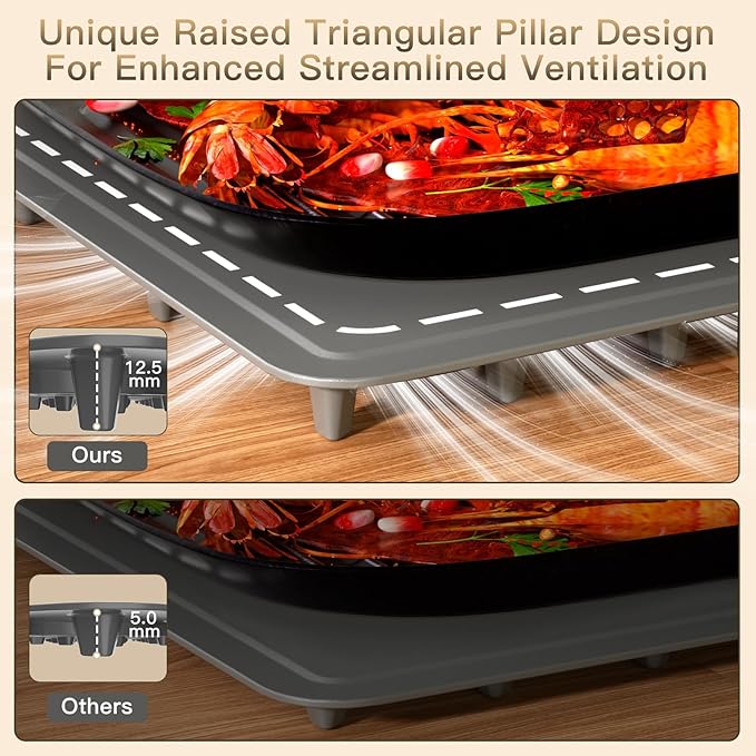 Electric Warming Tray, Full Surface Heating, Rollable & Portable, Premium Silicone Nano-Material, 248°F Temperature Settings,Auto Shut-Off, Versatile Food Warmer for Gatherings, Parties, Everyday Use