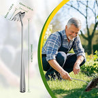 Gardening Hand Weeder Tools, 2025 New Weeding Artifact Uprooting Weeding Tool, 4-Teeth Garden Weed Puller Tool Stainless Steel Manual Weeders for Digging, Weed Removal