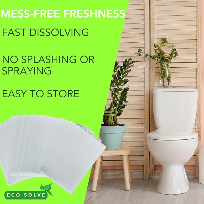 Natural Toilet Bowl Cleaner Strips, Unscented, Eco-friendly, Non-toxic, Septic Safe, Removes Odors & Stains, Plastic-free, Toilet Bowl Cleaner for Quick and Easy Cleaning (180 count)