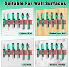 Screwdrivers Pliers Holder Wall Mount, Metal Utility Storage Rack for Pliers Small Tools, Screw Driver Organizer Suitable Garages Homes Workshops Sheds (23 holes 1PC Red)