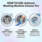 Washing Machine Cleaner Tablets, 24 Pack 1 Year Supply – Deep Clean Washer Cleaner for Front Load & Top Load HE Machines, Removes Odor & Residue, Lavender Fresh Scent, Septic Safe