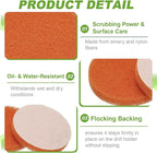 Power Scrub Pads, Scrubbing Pads 2000 Grits Scouring Discs - Fitting for (Home Kitchen Cleaning - Drill Attachment - Scrubber Replacement) 20 Pcs & 3 Inch & Orange