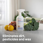 ATTITUDE Fruit & Vegetable Wash, Food-Safe Produce Wash, Removes Dirt & Residue, Vegan & Plant-Based Ingredients, Unscented, 27.1 Fl Oz (Pack of 3)