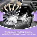 Comforday Multi-Purpose Handheld Pressurized Steam Cleaner with 9-Piece Accessories, Handheld Steamer Perfect for Stain Removal, Curtains, Car Seats, Floor, Bathroom, Window Cleaning (Purple)