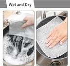 XANGNIER 20 Pcs Multipurpose Wire Dishwashing Rags for Wet and Dry,2024 New Multifunctional Non-Scratch Wire Dishcloth,Wire Cleaning Cloth,Non Scratching Metal Wire Rag for Kitchen,Counter,Dishes,Sink