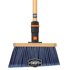 SWOPT 7-Piece Ultimate Indoor Kit — Includes 48” and 60” Wooden Handles, Dust Mop, Cotton Mop, Angle Broom, Flexible Duster, Window Squeegee, and Organizer — Everything You Need to Clean Indoors