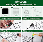 TUMUCUTE Wire Cube Storage Organizer, 12-Cube Metal Storage Shelves Bookshelf, Stackable Modular Closet Organizer for Bedroom Living Room, Office,Storage Shelves