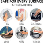 SUPERSCANDI 6 Pack Swedish Dishcloths for Kitchen - 100% Biodegradable & Compostable Reusable Paper Towels Washable, Food-Safe & Without Plastic - Dish Rags Suitable for Any Surface, Black